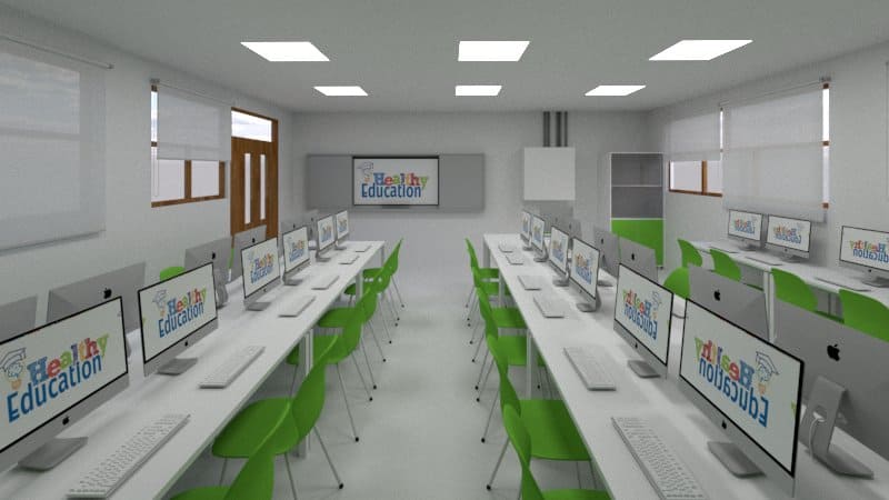 Sala de computación - Healthy Education