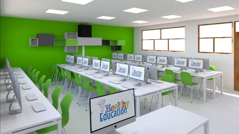 Sala de computación - Healthy Education